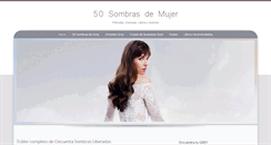 Desktop Screenshot of 50sombrasdemujer.com