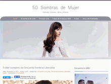 Tablet Screenshot of 50sombrasdemujer.com